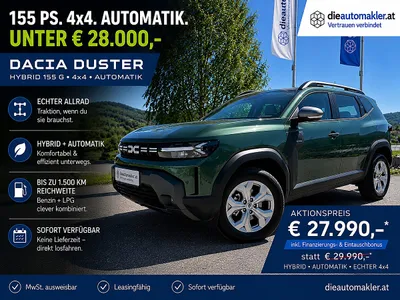 Dacia Duster 155 PS. 4x4. AUTOMATIK. UNTER € 28.000,-
