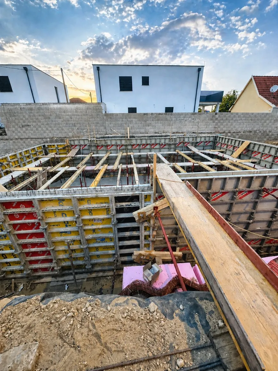 Privatverkauf & Neubau mit Wohnkeller & An der Grenze Wien Moderne Doppelhaushälften & Der Bau hat bereits gestartet & Geringfügige Veränderungen sind noch möglich - Ansicht 2