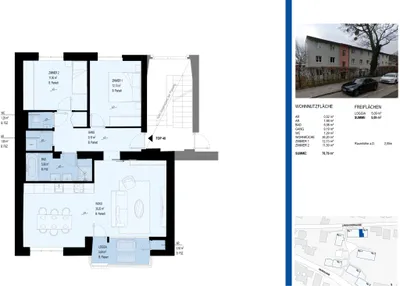 1190! 3-Zimmer-Wohnung mit Loggia in Grünruhelage ab September 26! ERSTBEZUG NACH GENERALSANIERUNG! – Bild 3
