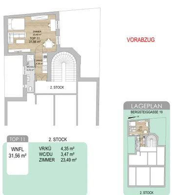 1-Zimmer-Wohnung kaufen in Wien – 31,56 m², € 185.000 – Bild 14 von 14
