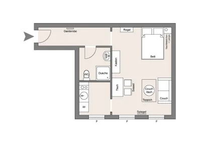 1-Zimmer-Wohnung mieten in Wien – 32 m², € 800 – Bild 11 von 11