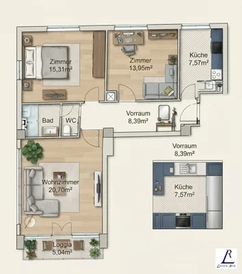 3-Zimmer-Wohnung kaufen in Wien – 75 m², € 349.000 – Bild 22 von 23