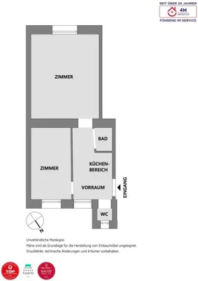 2-Zimmer-Wohnung kaufen in Wien – 43,8 m², € 134.000 – Bild 9 von 9