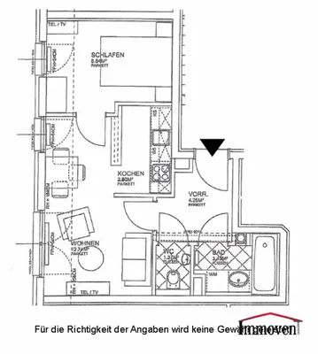 2-Zimmer-Wohnung mieten in Wien – 34 m², € 940 – Bild 8 von 8