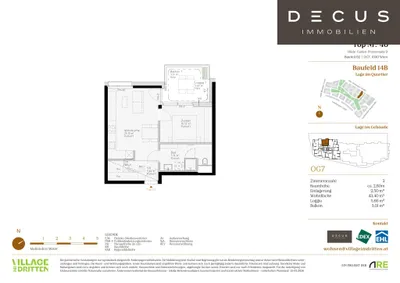 2-Zimmer-Wohnung kaufen in Wien – 43,44 m², € 340.000 – Bild 7 von 7
