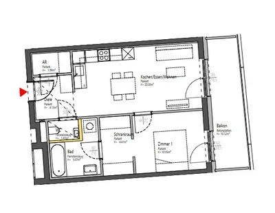 2-Zimmer-Wohnung mieten in Graz – 47,93 m², € 765 – Bild 8 von 9