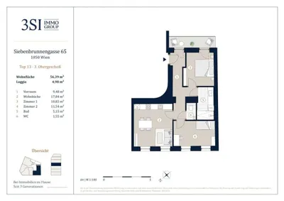 3-Zimmer-Wohnung kaufen in Wien – 61,3 m², € 480.000 – Bild 24 von 24