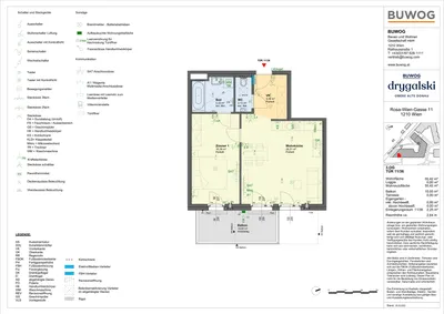 NEUBAU ERSTBEZUG: Moderne 2-Zi-Wohnung mit KÜCHE und BALKON im 3. Stock, 5min. bis Obere Alte Donau – Bild 2