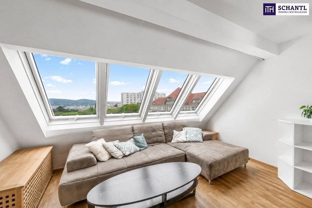 Exklusive Dachgeschoss-Maisonette mit Panoramablick und zwei Sonnenterrassen, Wien