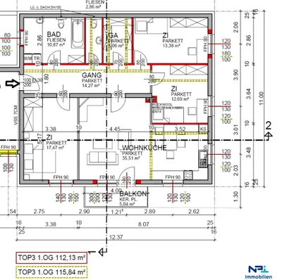 4-Zimmer-Wohnung kaufen in Wiener Neustadt – 111,84 m², € 299.000 – Bild 17 von 17