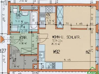 1-Zimmer-Wohnung mieten in Wien – 42,18 m², € 880 – Bild 5 von 5