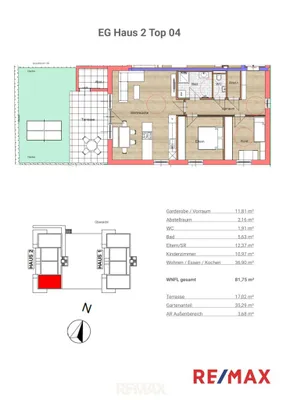 3-Zimmer-Wohnung mieten in Grieskirchen – 81,75 m², € 1.080 – Bild 10 von 11