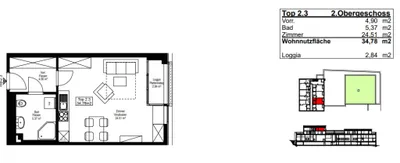 1-Zimmer-Wohnung mieten in Wels-Land – 34,78 m², € 646 – Bild 15 von 16