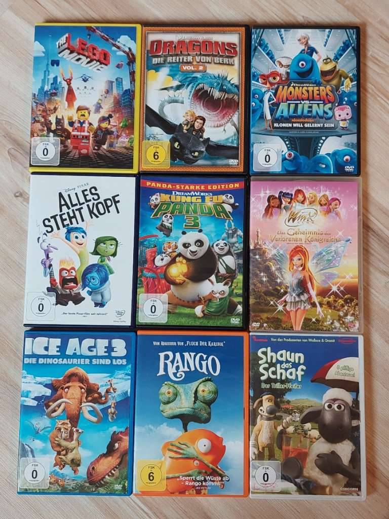 DVD Konvolut: Zeichentrickfilme bzw. Kinderfilme