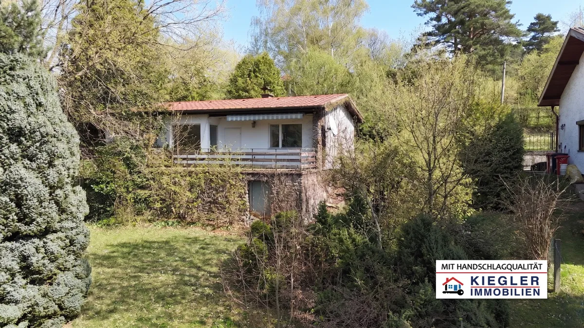 NATURPARADIES IN 3032 EICHGRABEN: TRAUMHAFTER 1.165 m² BAUGRUND AM WALDRAND MIT KLEINEM BESTANDSHAUS! - Widok 3