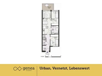 2-Zimmer-Wohnung mieten in Graz – 54,82 m², € 823 – Bild 2 von 28