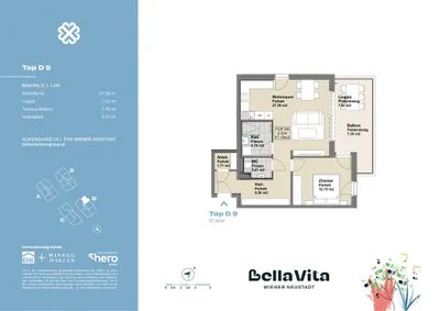 Immobilie kaufen in Wiener Neustadt – 57,18 m², € 230.000 – Bild 26 von 26