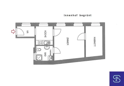 2-Zimmer-Wohnung mieten in Wien – 38 m², € 783 – Bild 14 von 14