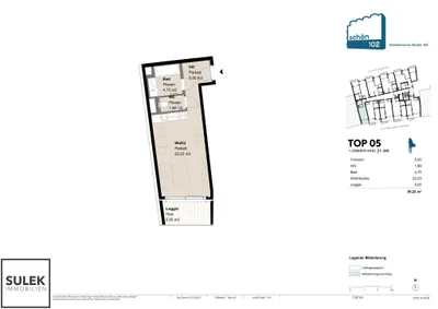 1-Zimmer-Wohnung mieten in Wien – 33,67 m², € 959 – Bild 12 von 12