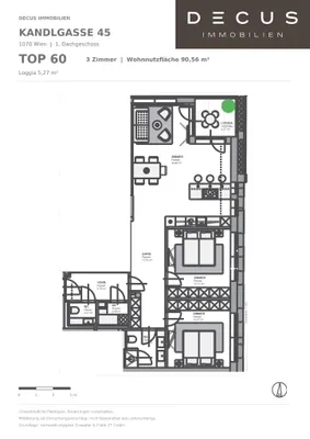 3-Zimmer-Wohnung mieten in Wien – 91 m², € 2.045 – Bild 7 von 7