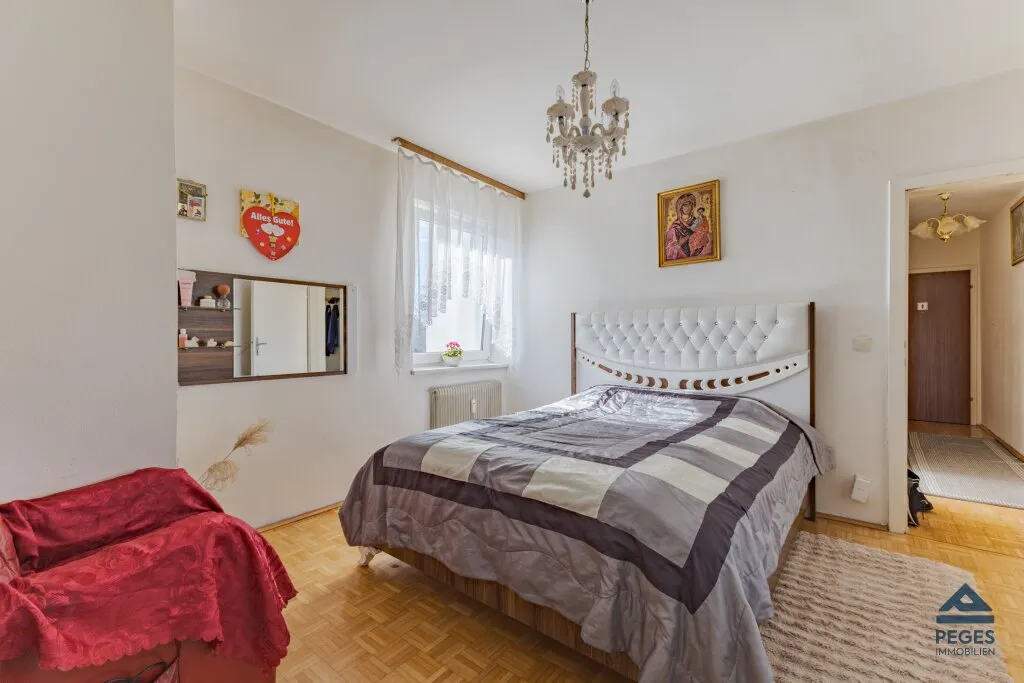 Helle 3-Zimmer-Wohnung mit Balkon und Loggia - Nähe LKH - Ansicht 3