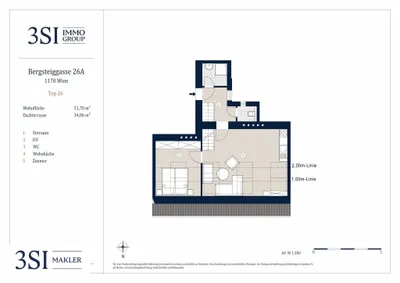 2-Zimmer-Wohnung kaufen in Wien – 51,78 m², € 329.000 – Bild 10 von 11