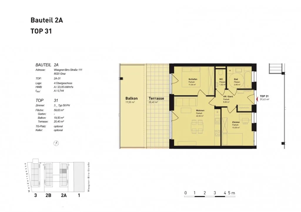 Wohnung – Graz, Smart City, Lend - Ansicht 2