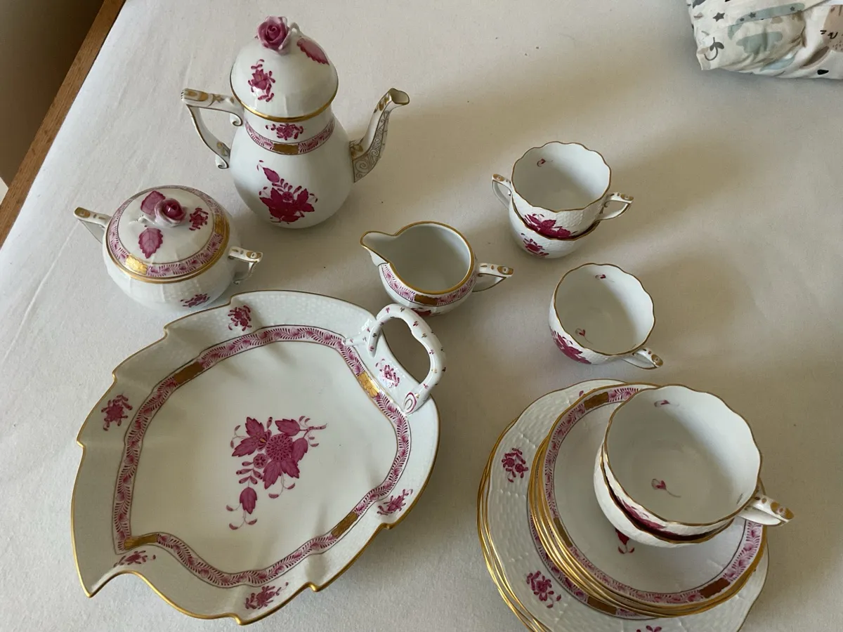 Edles Herend Kaffeeservice für 6 Personen (1 Teil fehlt) - Top Zustand!, € 750,- (2491 Neufeld an der Leitha)
