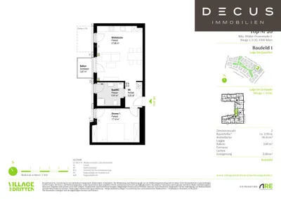 2-Zimmer-Wohnung mieten in Wien – 55,46 m², € 1.299 – Bild 5 von 5