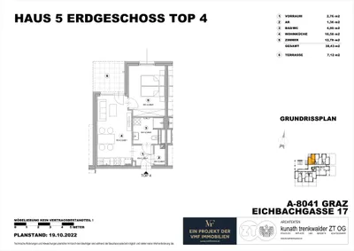 2-Zimmer-Wohnung mieten in Graz – 45,55 m², € 731 – Bild 8 von 8
