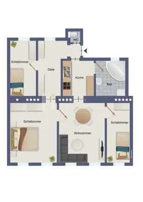 4-Zimmer-Wohnung kaufen in Wien – 92,41 m², € 299.000 – Bild 22 von 22