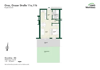 1-Zimmer-Wohnung mieten in Graz – 45 m², € 733 – Bild 6 von 6