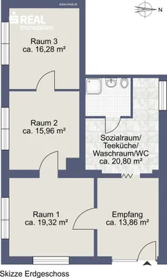 5-Zimmer-Gewerbeimmobilie mieten in Amstetten – 86 m², € 900 – Bild 7 von 8