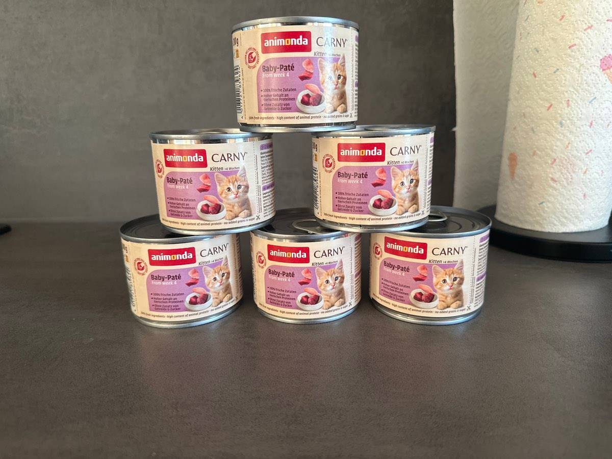 6x Animonda Carny Kitten Baby-Pat 200g - hochwertiges Katzen Nassfutter  fr Kitten,  7,- (6858 Schwarzach) - willhaben