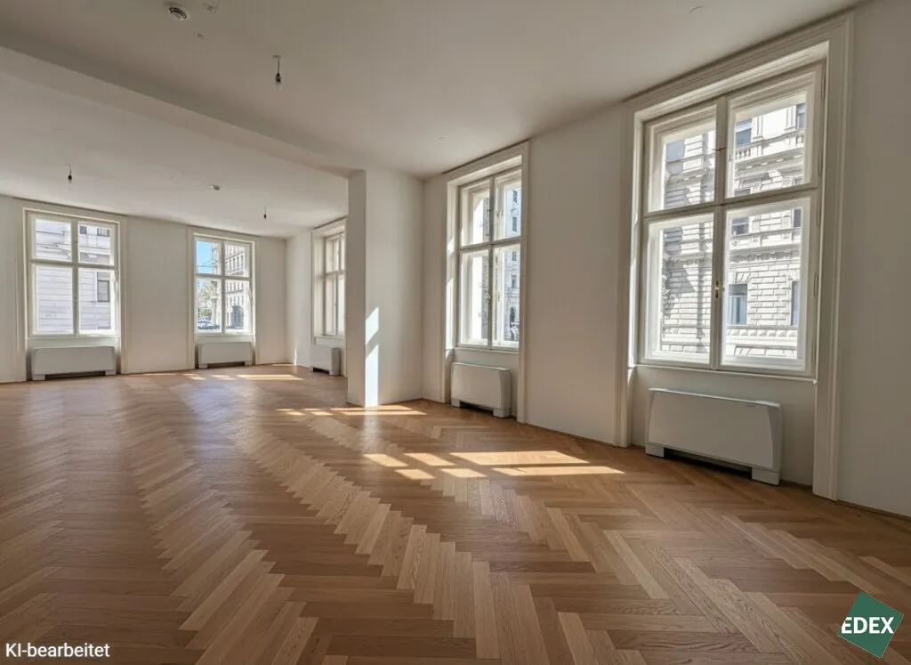 Erstbezug nach Sanierung - Repräsentatives Altbau-Büro nahe Rathaus mit Terrasse - Ansicht 3