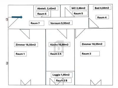 2-Zimmer-Wohnung mieten in Graz – 69 m², € 869 – Bild 10 von 11