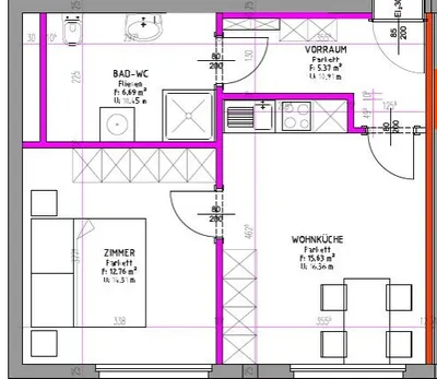 2-Zimmer-Wohnung mieten in Liezen – 40,45 m², € 541 – Bild 15 von 17