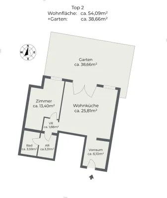 2-Zimmer-Wohnung kaufen in Wien – 54,09 m², € 299.900 – Bild 12 von 12