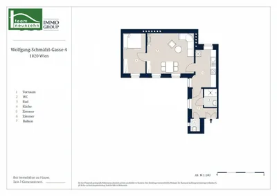 2-Zimmer-Wohnung kaufen in Wien – 44,09 m², € 229.000 – Bild 18 von 18