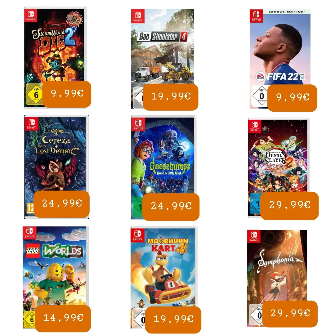 NINTENDO SWITCH SPIELE (AUCH TAUSCH MÖGLICH) AKTIONSTAG