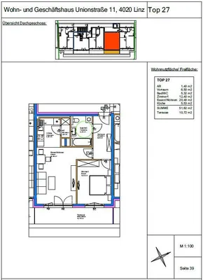 2-Zimmer-Wohnung mieten in Linz – 51,62 m², € 799 – Bild 9 von 9