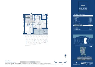 2-Zimmer-Wohnung kaufen in Wiener Neustadt Land – 54,53 m², € 270.900 – Bild 7 von 8