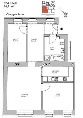 3-Zimmer-Wohnung kaufen in Wien – 74,21 m², € 249.000 – Bild 15 von 16