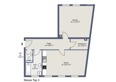2-Zimmer-Wohnung mieten in Mistelbach – 64,81 m², € 682 – Bild 13 von 14
