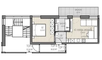 2-Zimmer-Wohnung mieten in Freistadt – 36 m², € 499 – Bild 2 von 2