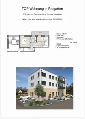 2-Zimmer-Wohnung mieten in Freistadt – 36 m², € 499