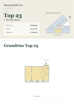 2-Zimmer-Wohnung kaufen in Wien – 40,01 m², € 196.914 – Bild 2 von 3