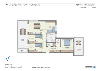 4-Zimmer-Wohnung mieten in Dornbirn – 93,64 m², € 2.070 – Bild 8 von 11