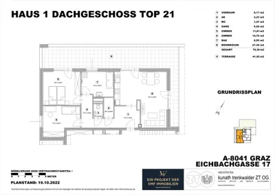 3-Zimmer-Wohnung mieten in Graz – 79,36 m², € 1.562 – Bild 13 von 13