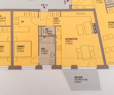 2-Zimmer-Wohnung mieten in Tulln – 55 m², € 1.151 – Bild 6 von 7